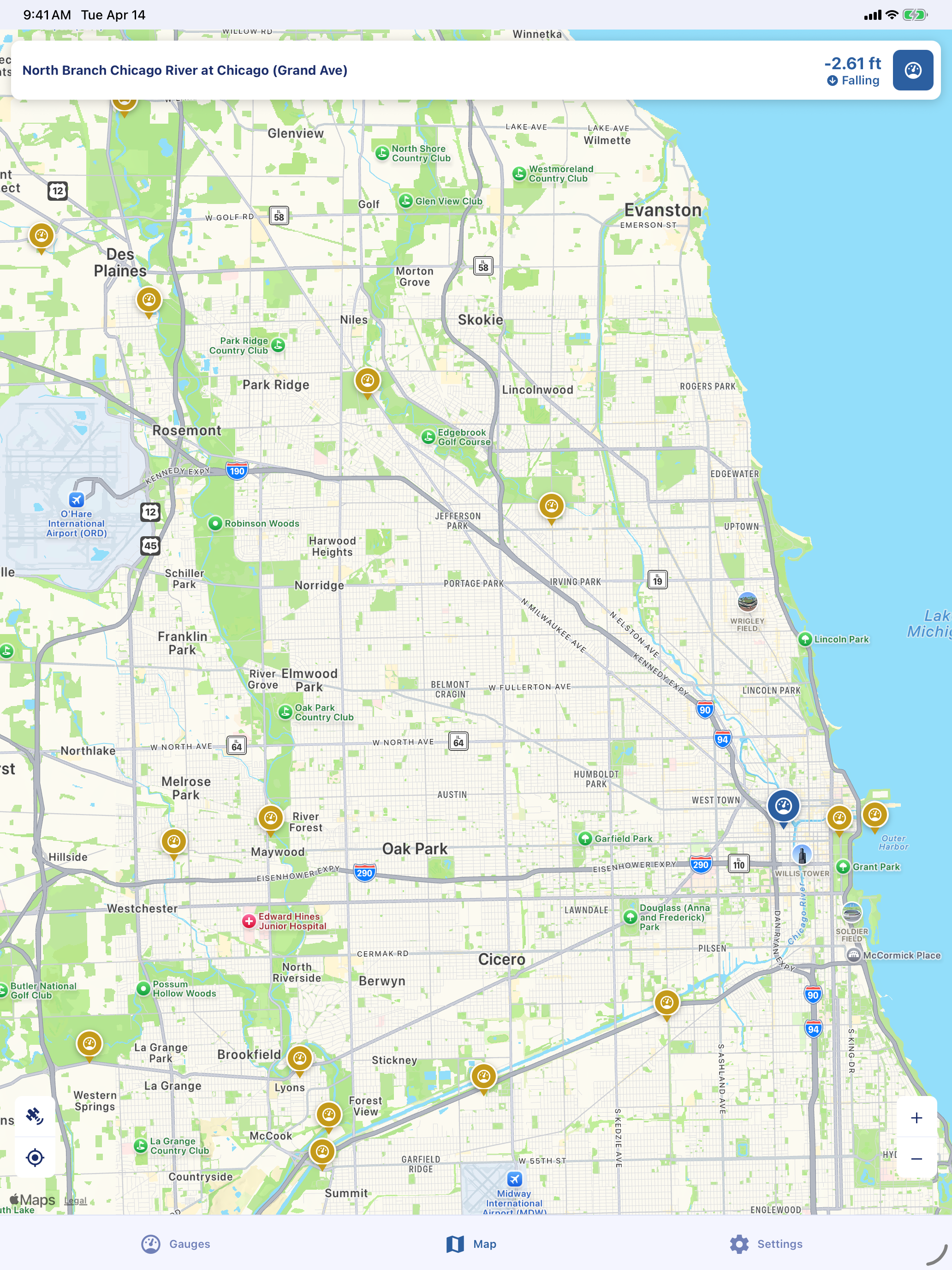 Desktop-style modal details showing stage history and map panel.